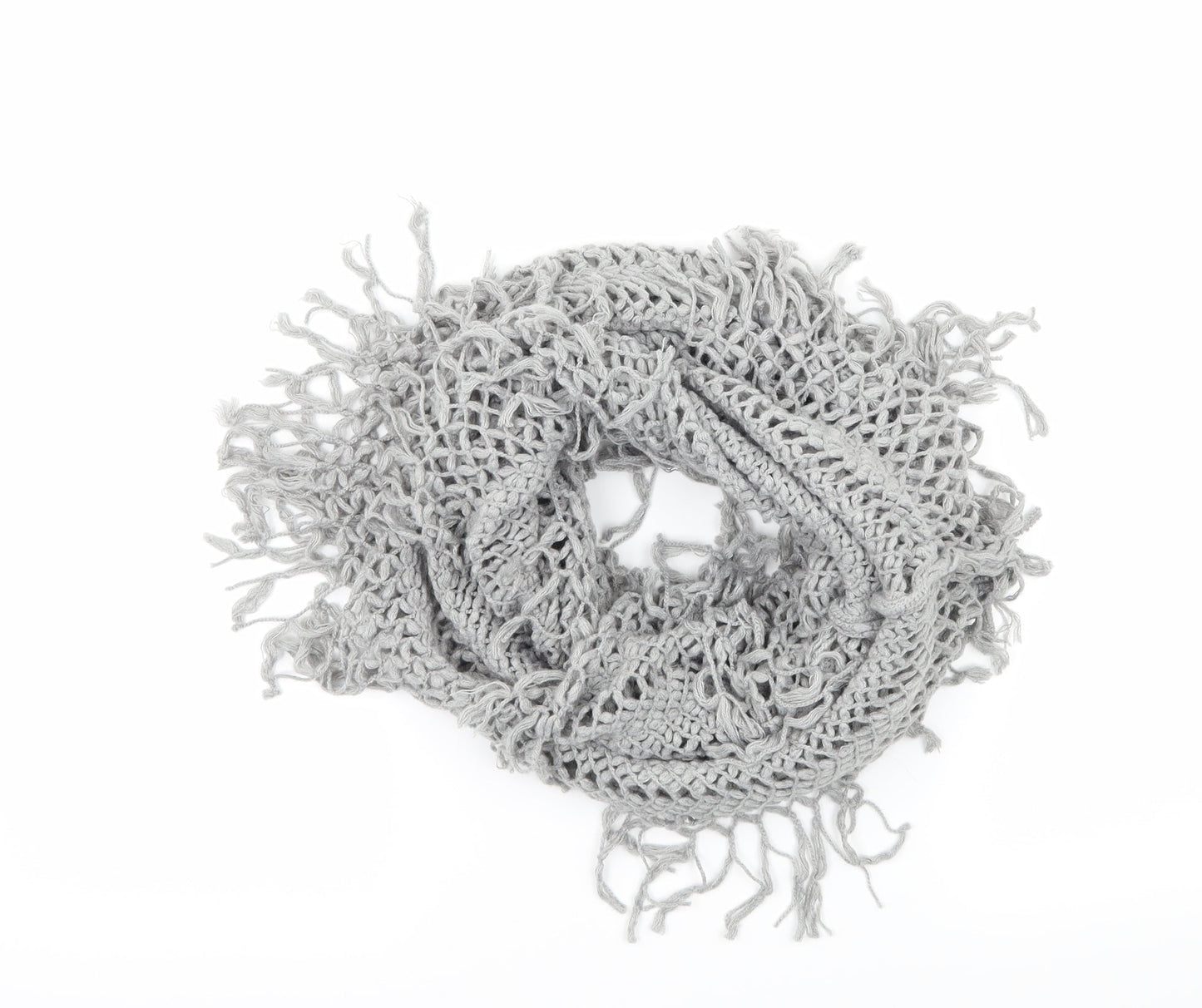 Preworn Womens Green Knit Scarf