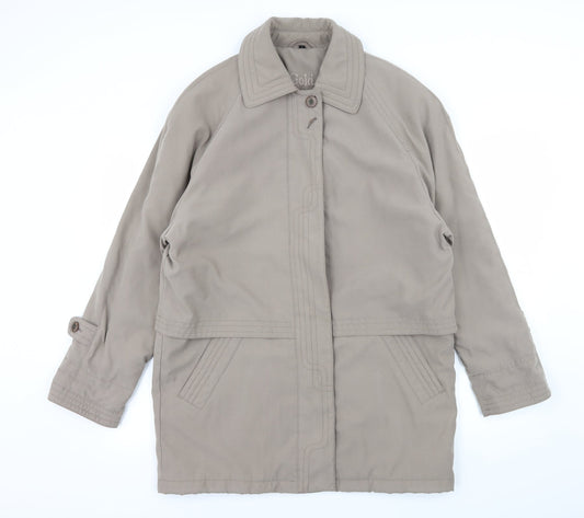 Womens UK Size M Telemac Grey Overcoat