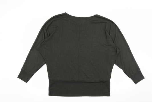 Apricot Womens Green Knit Pullover Jumper Size M