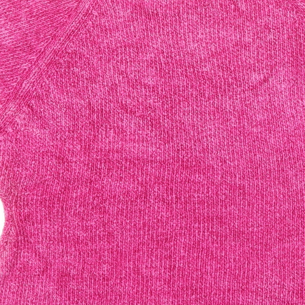Womens UK Size S Preworn Pink Basic T-Shirt