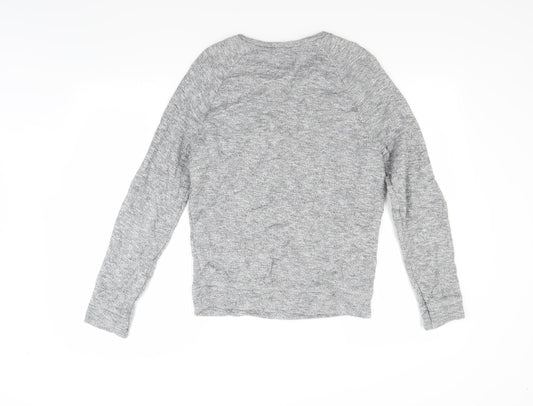 Topman Mens Grey Henley Jumper Size XS