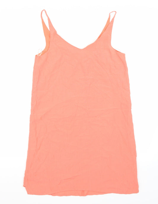 Topshop Womens Pink A-Line Size 8
