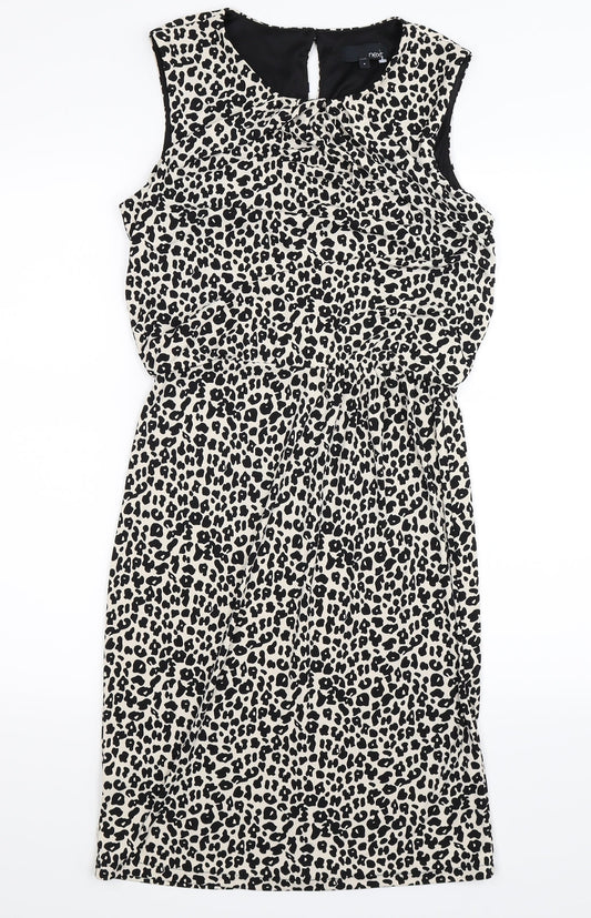 Next Womens Multicoloured Animal Print Bodycon Size 8