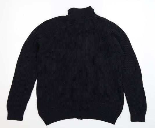 ACW85 Mens Blue Knit Cardigan Jumper Size M