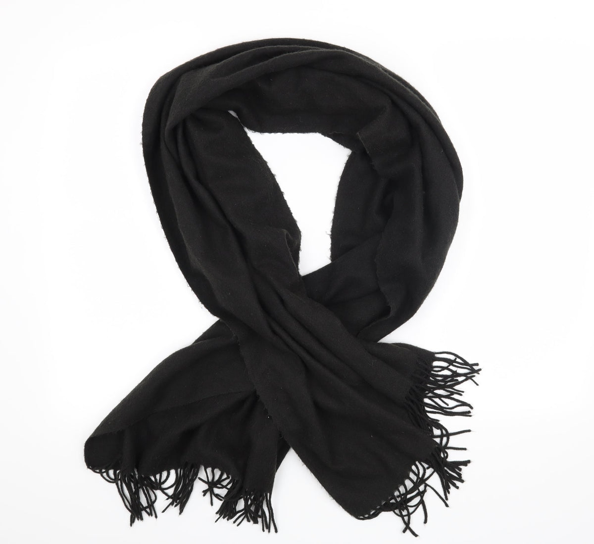 Preworn Womens Black Scarf
