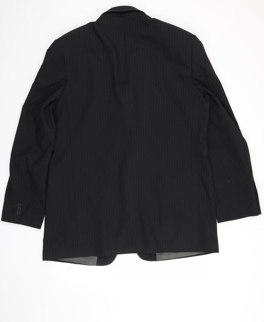 Mens UK Size 44 Marks and Spencer Regular Black Suit Jacket