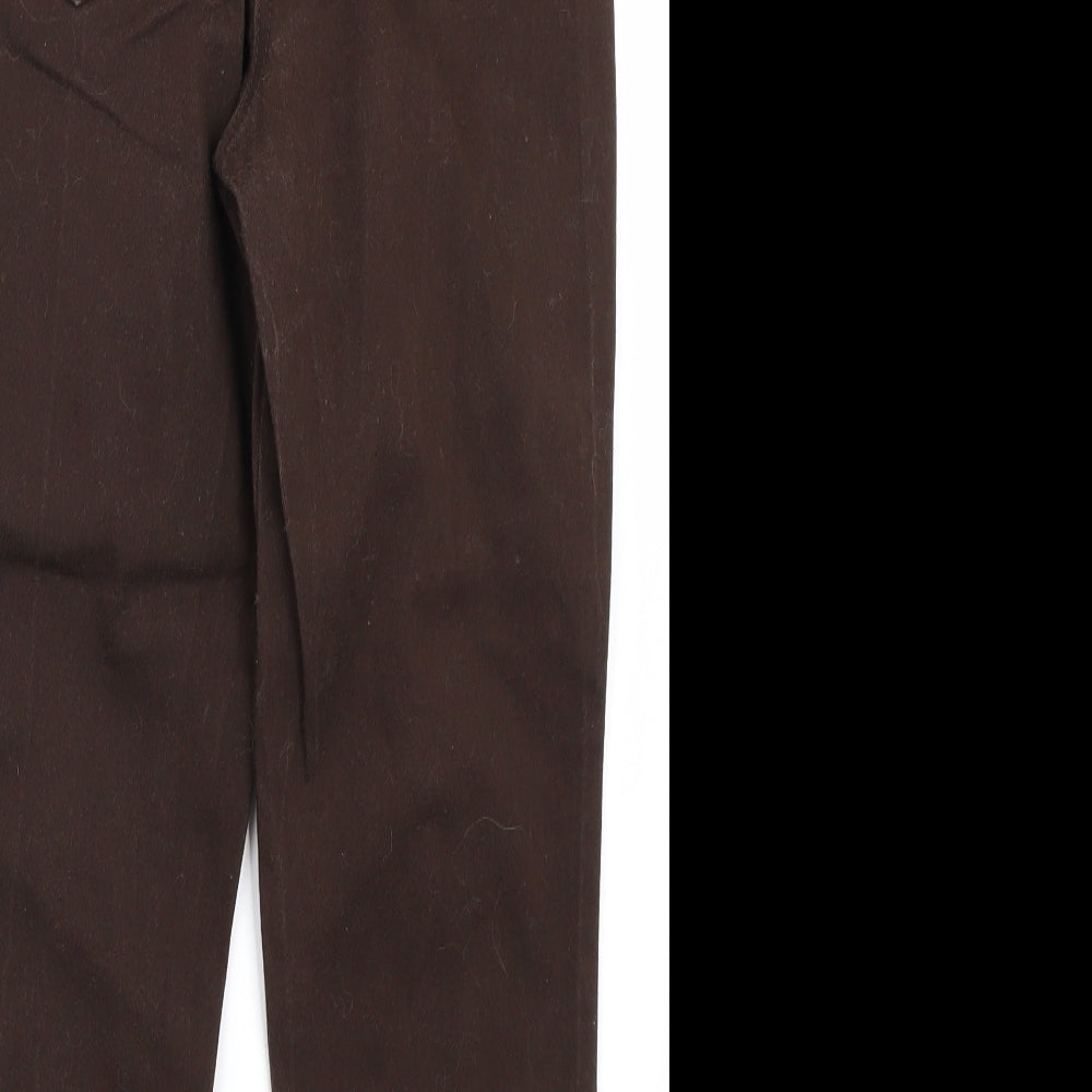 M&Co Womens Brown   Straight Jeans Size 8 L22 in