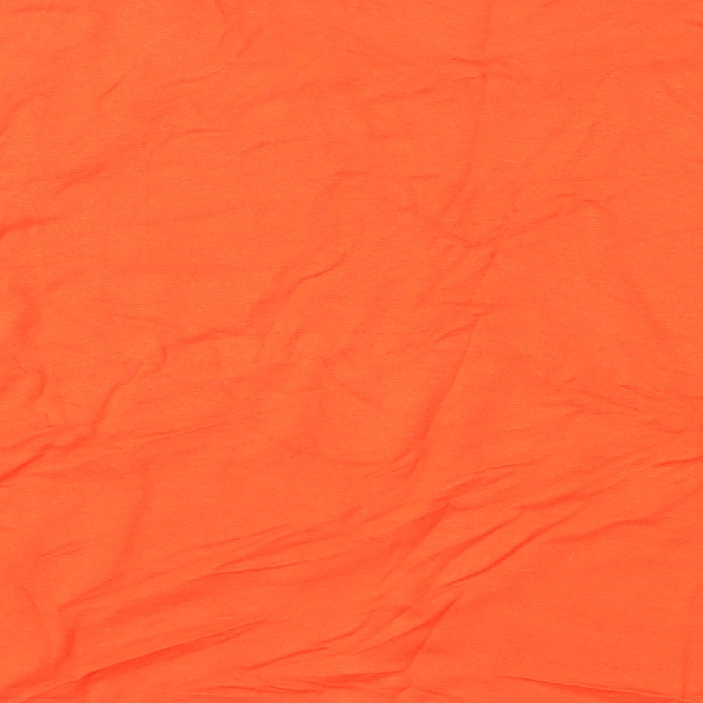 Womens UK Size 14 New Look Orange Cropped T-Shirt