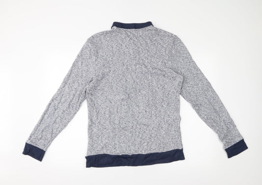 River Island Mens Blue Pullover Jumper Size M