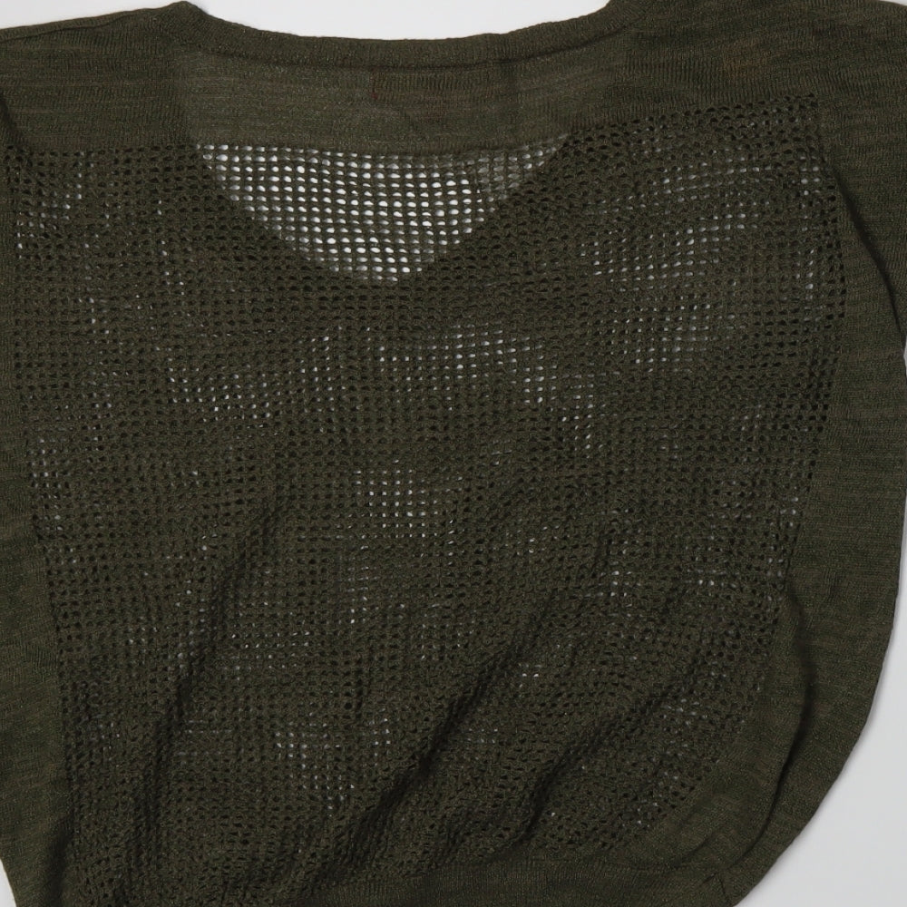 Next Womens Green Knit Pullover Jumper Size 6