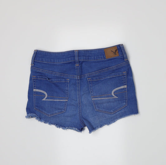 American Eagle Outfitters Womens Blue  Denim Hot Pants Shorts Size 10