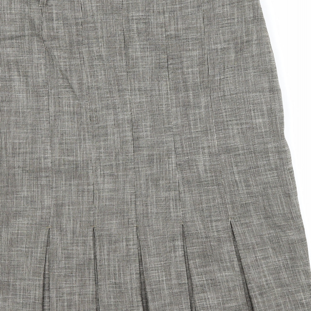 NEXT Womens Brown   Pleated Skirt Size 10