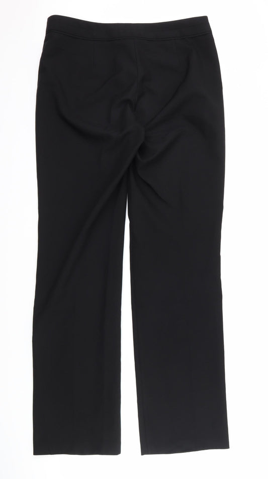 F&F Womens Black Trousers Size 8 L33 in