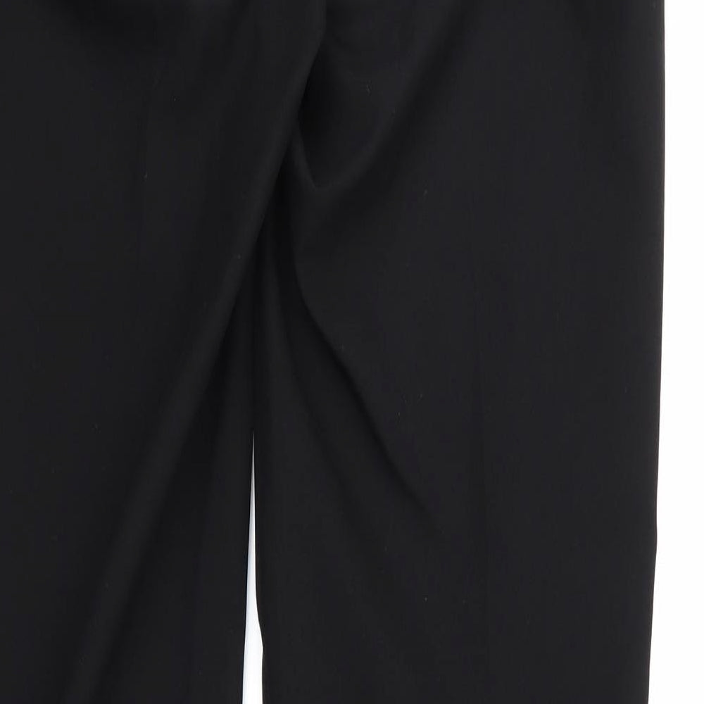 Womens UK Size 8 F&F Regular Fit Black Trousers