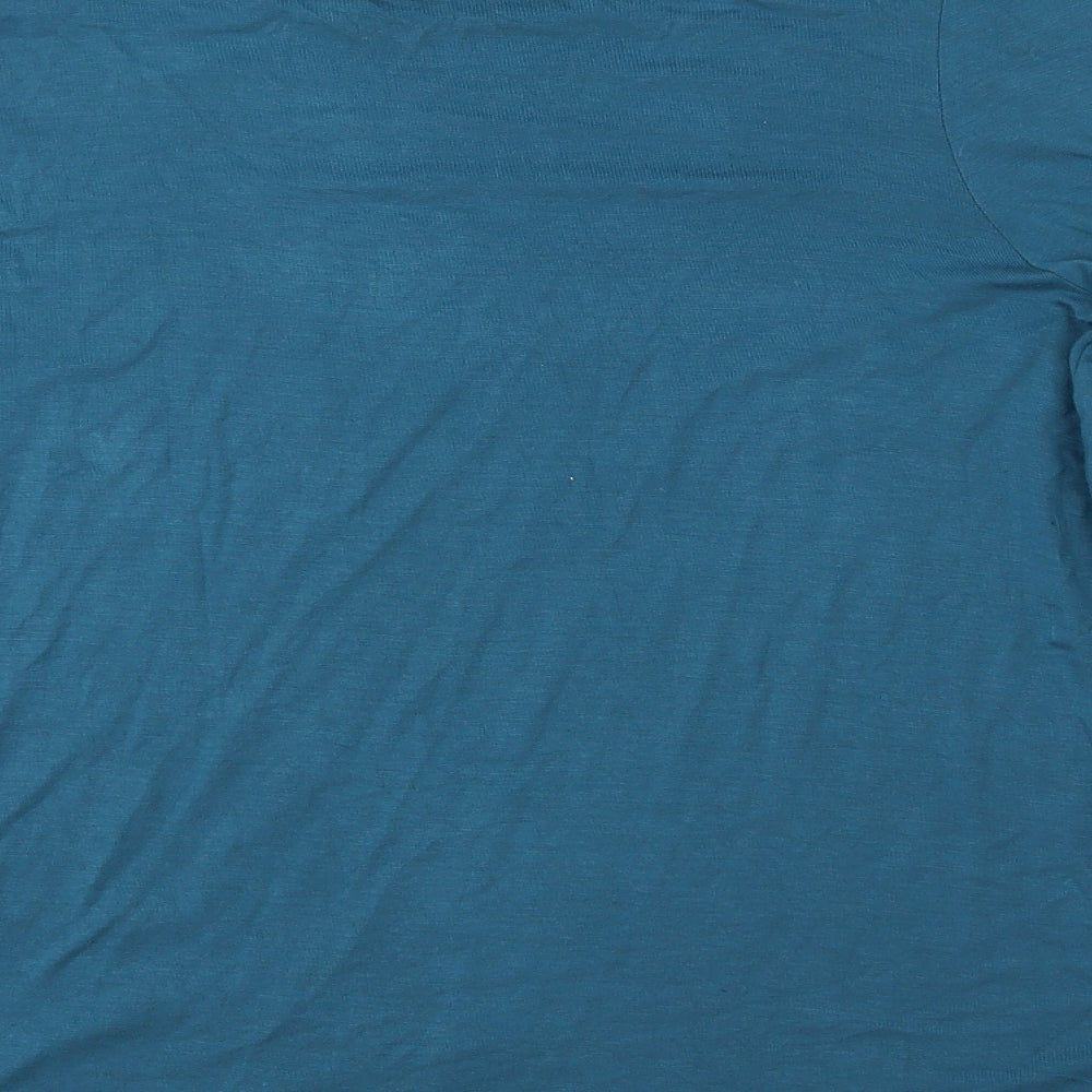 TU Womens Green Jersey Basic Blouse Size 12