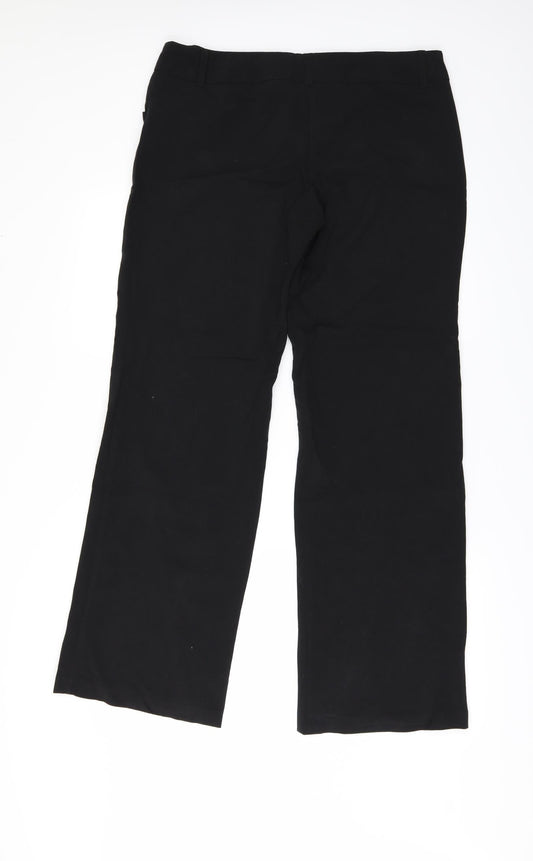 Primark Womens Black Trousers Size 12 L31 in