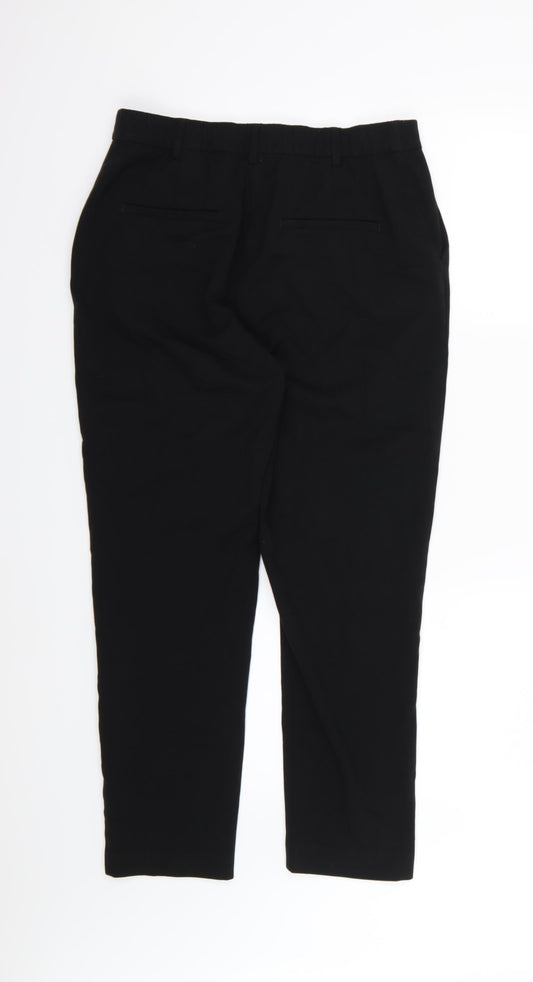 Womens UK Size 14 Marks and Spencer Regular Fit Black Trousers