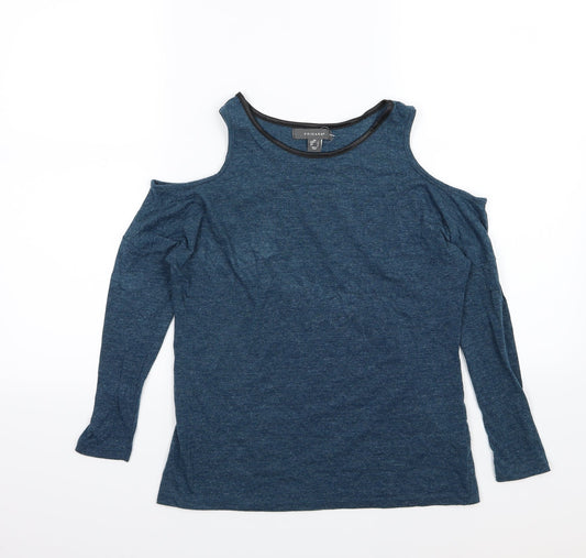 Womens UK Size XS Primark Blue Basic T-Shirt