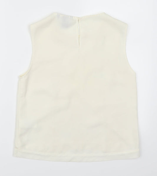 H&M Womens Beige Basic T-Shirt Size 6