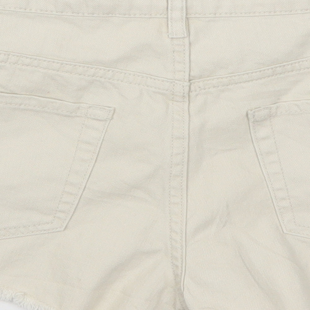 FOREVER 21 Womens Beige Denim Hot Pants Shorts Size 28 in