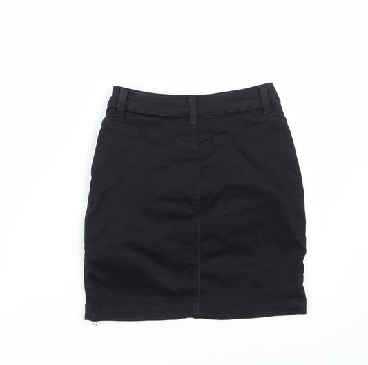 Missguided Womens Black   A-Line Skirt Size 6