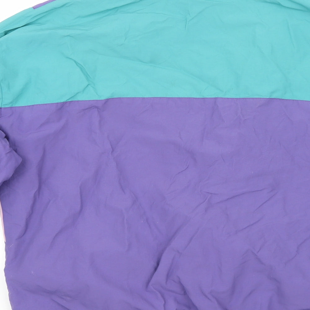 Primark Womens Purple Striped Jacket Coat Size S