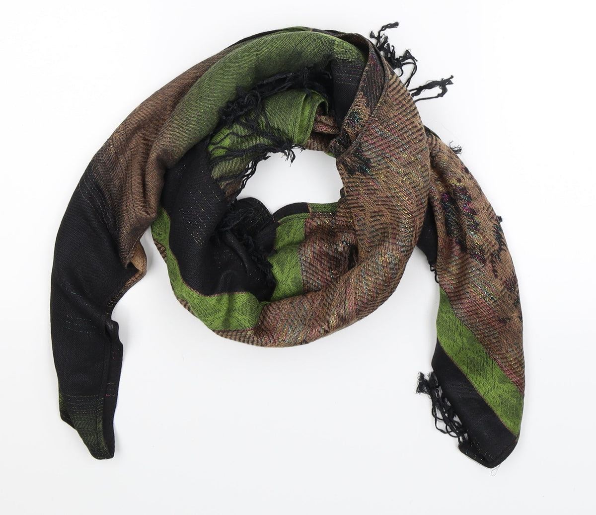 Preworn Womens Multicoloured Knit Scarf