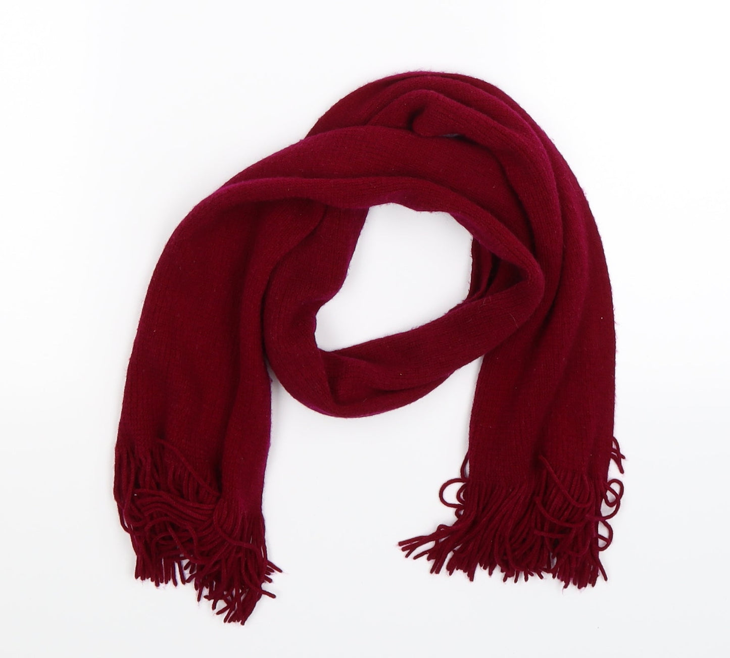 Preworn Unisex Purple Knit Scarf One Size