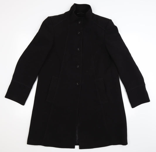 Womens UK Size 12 BHS Black Overcoat