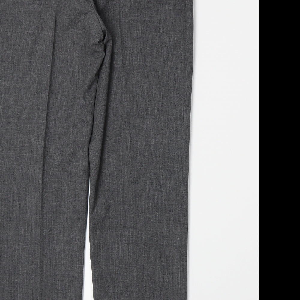 Seeler Womens Grey Trousers Size 10 L28 in