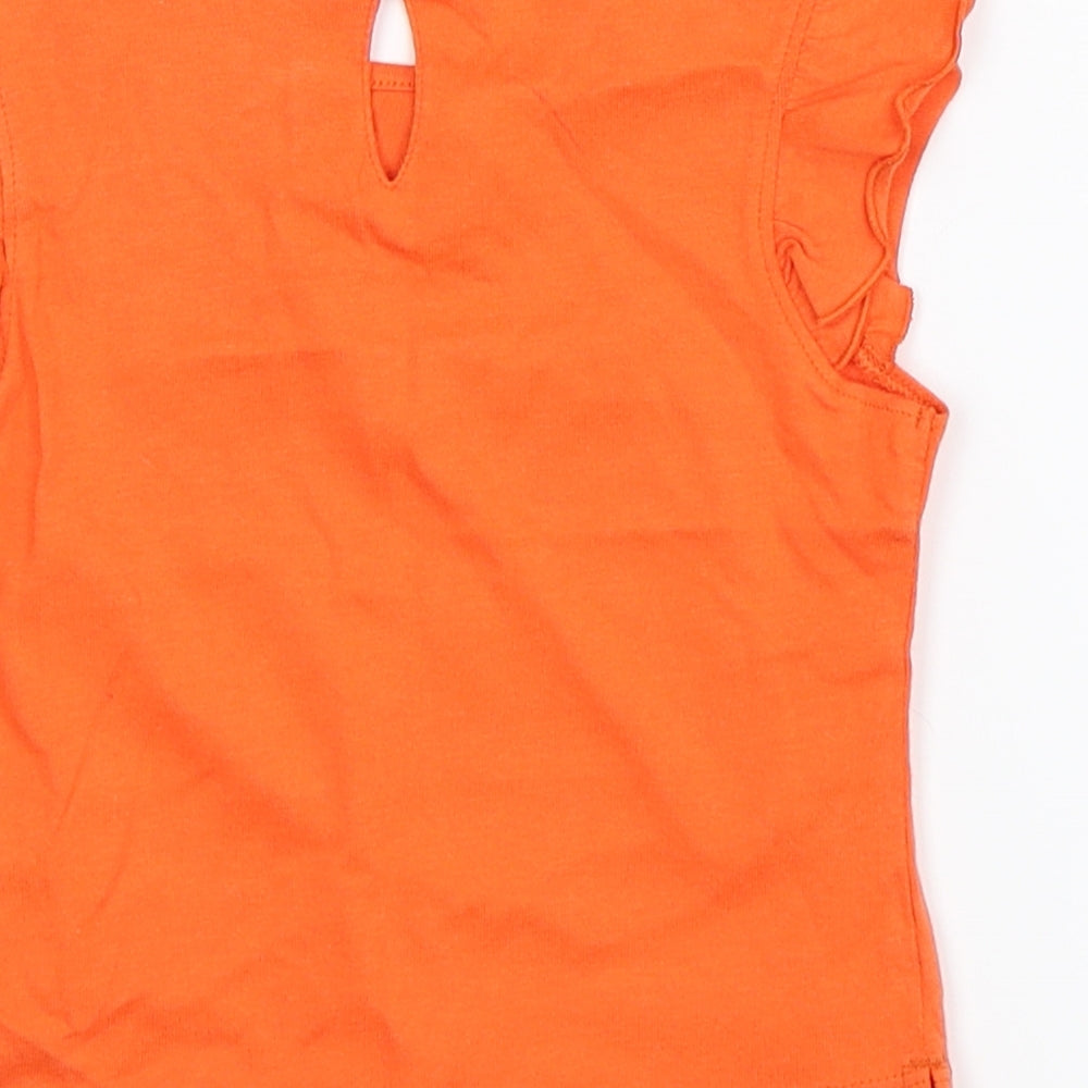 TU Girls Orange Basic Tank Size 18-24 Months