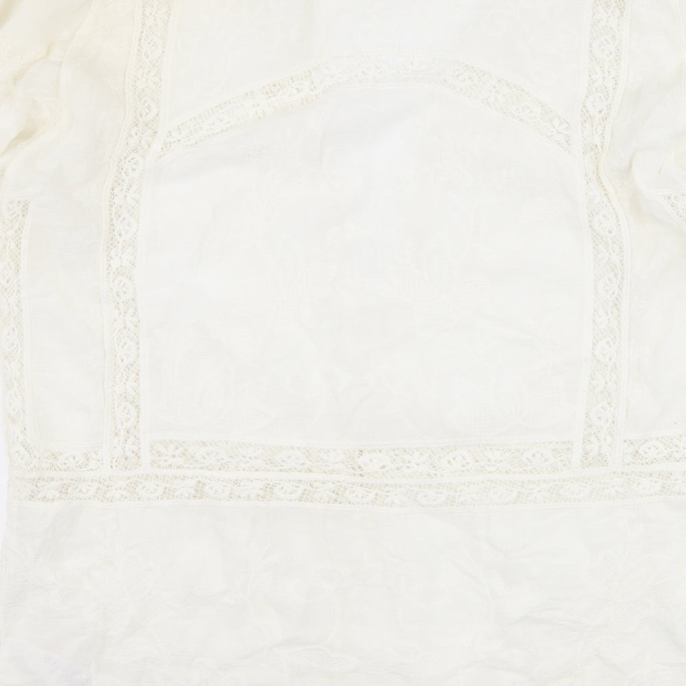 New Look Womens White Cardigan Jumper Size S