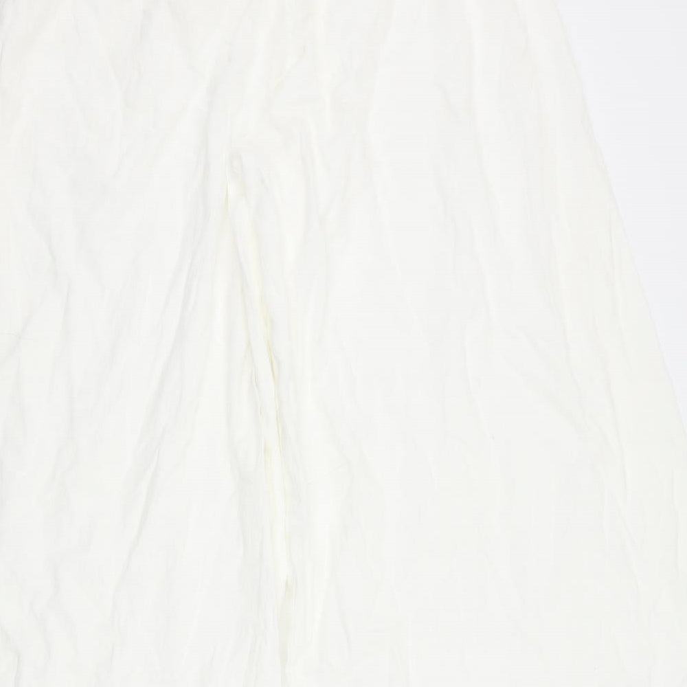 salony Womens White Trousers Size 32 L25 in