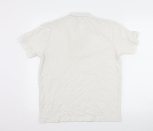 eto jeans Mens White Polo Size L
