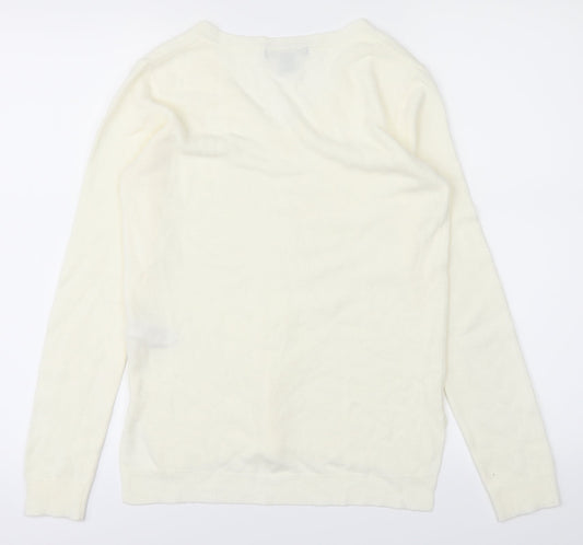 Atmosphere Womens White Basic T-Shirt Size 8