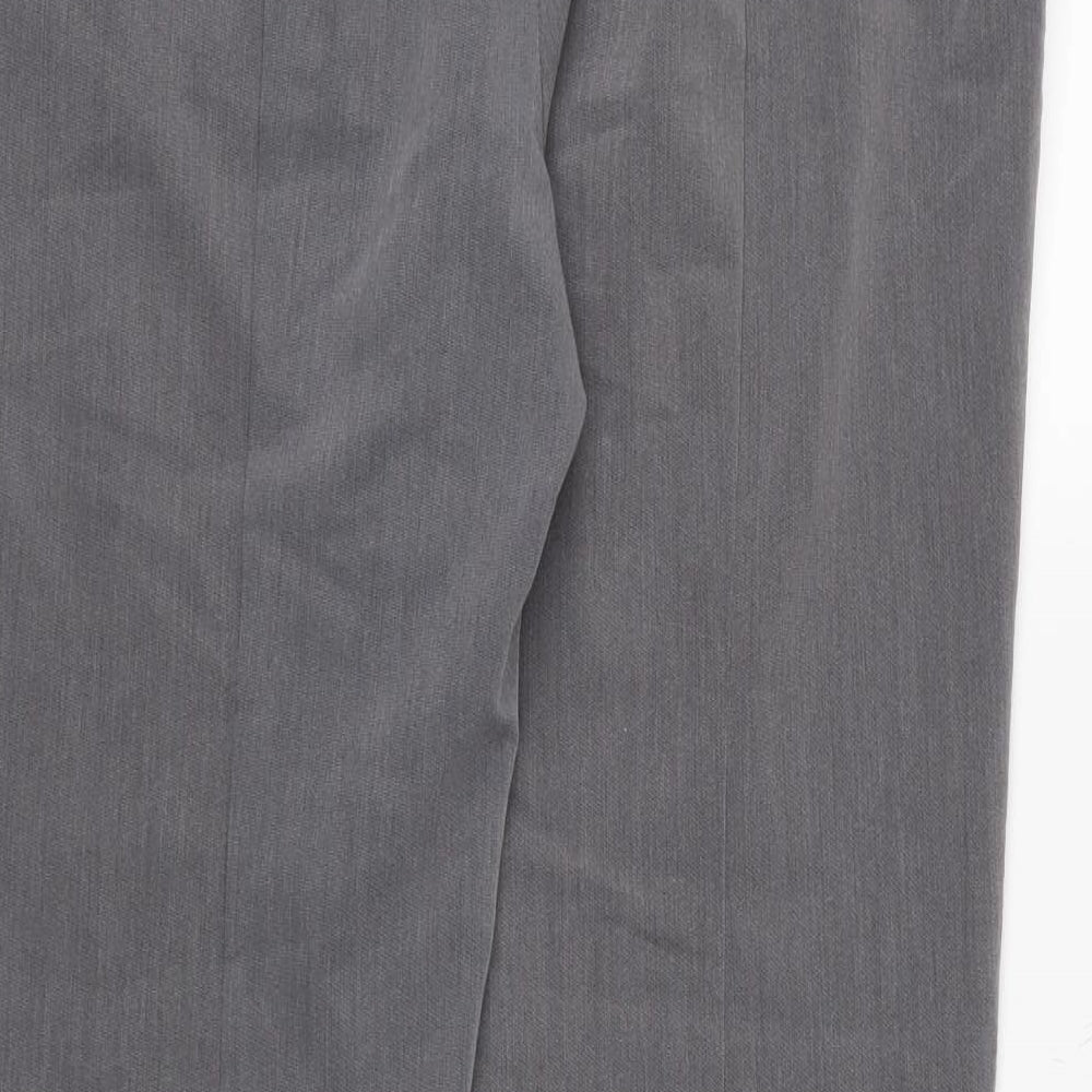 Topshop Womens Grey Trousers Size 10 L27 in