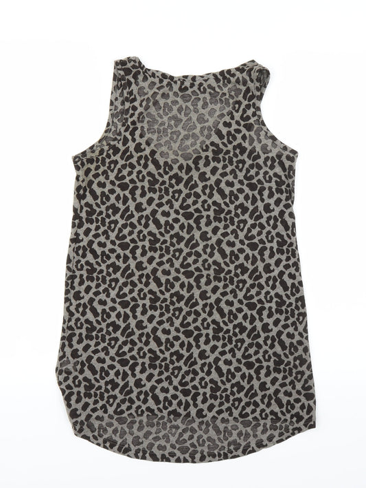 Womens UK Size XS Oasis Grey Basic Tank