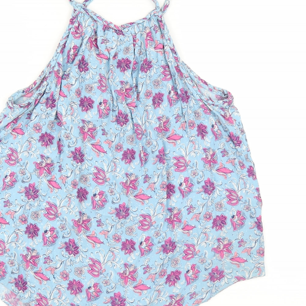 Gap Womens Blue Floral Camisole Blouse Size M