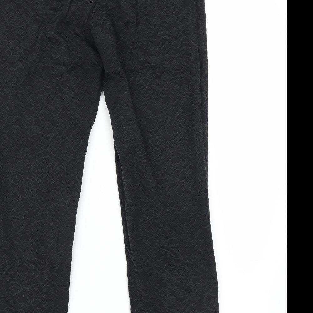 Womens UK Size 12 Marks and Spencer Regular Fit Black Trousers
