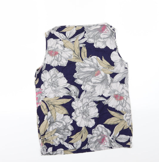 George Womens Multicoloured Floral Jersey Basic T-Shirt Size 12