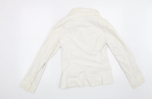 H&M Womens Beige Jacket Blazer Size 10