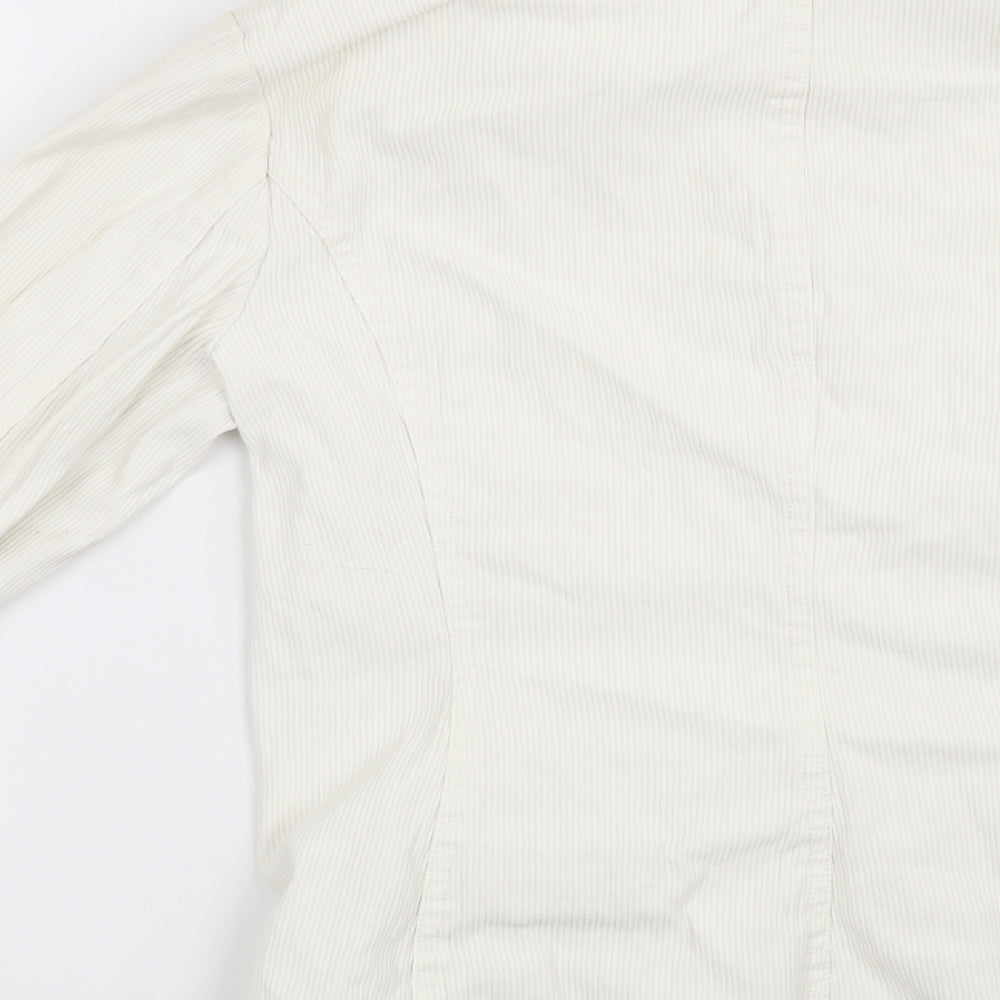 H&M Womens Beige Jacket Blazer Size 10
