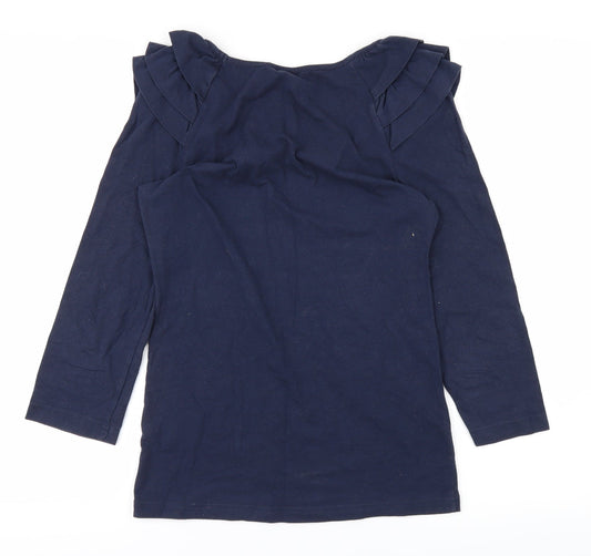 Womens UK Size S H&M Blue Basic T-Shirt