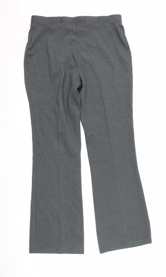 Womens UK Size 12 Marks and Spencer Regular Fit Grey Trousers