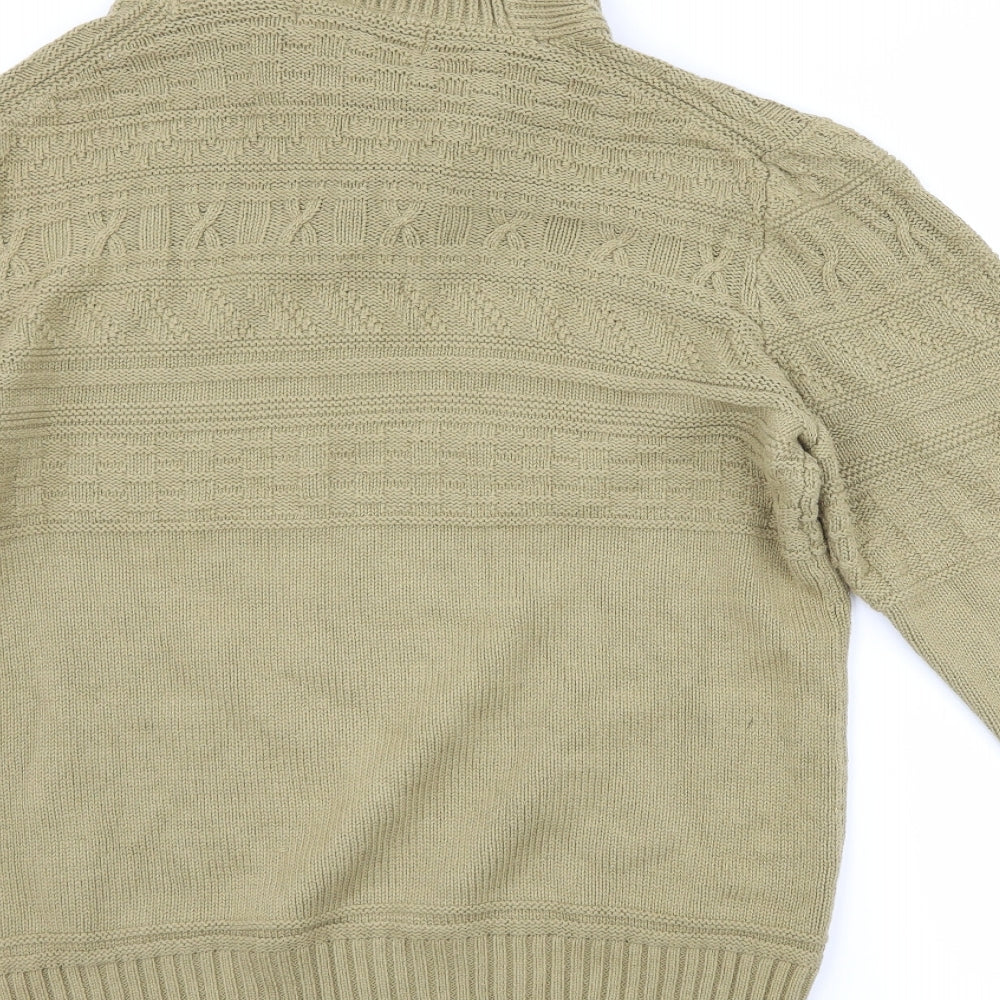 H&M Mens Brown Pullover Jumper Size M