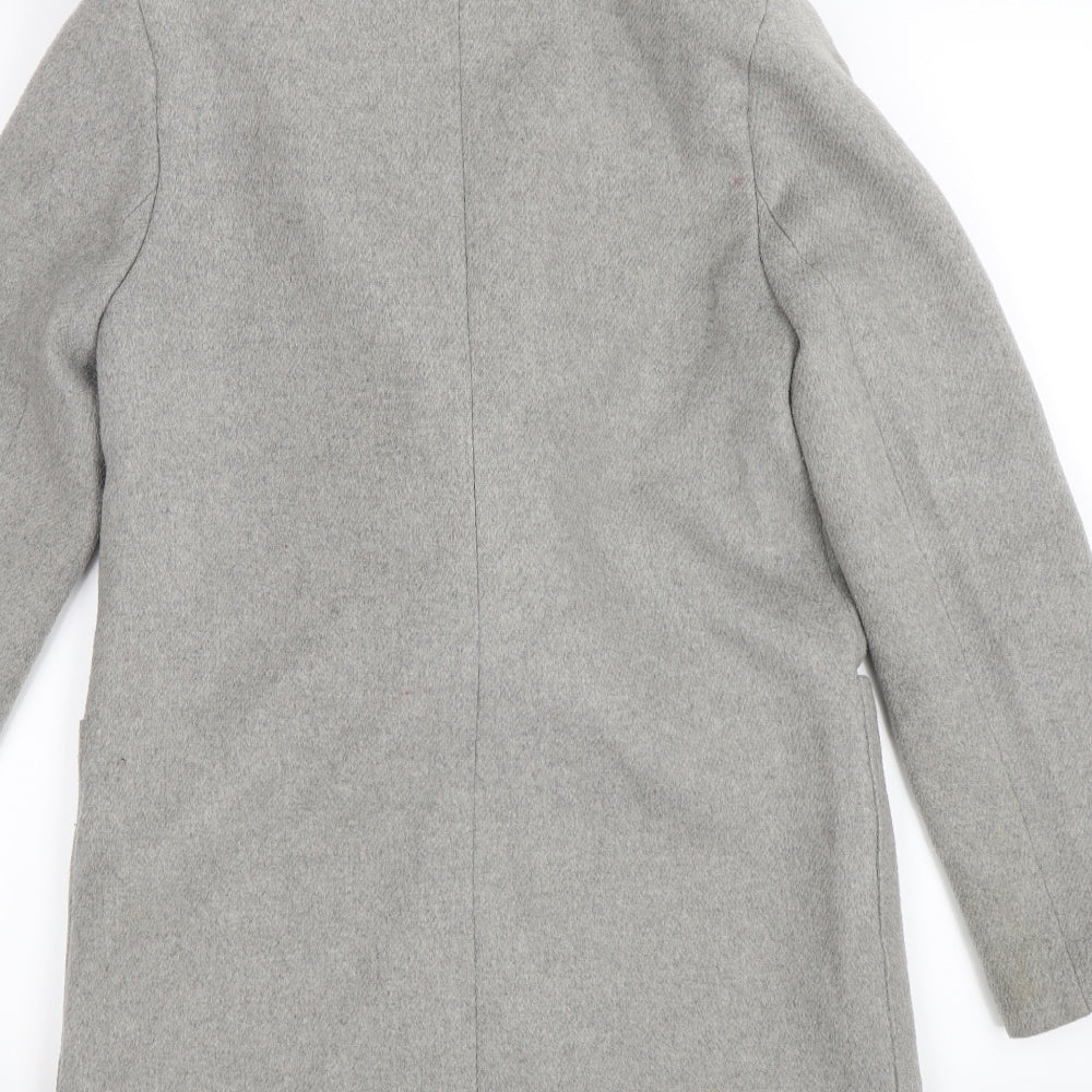 Womens UK Size S FOREVER 21 Grey Trench Coat
