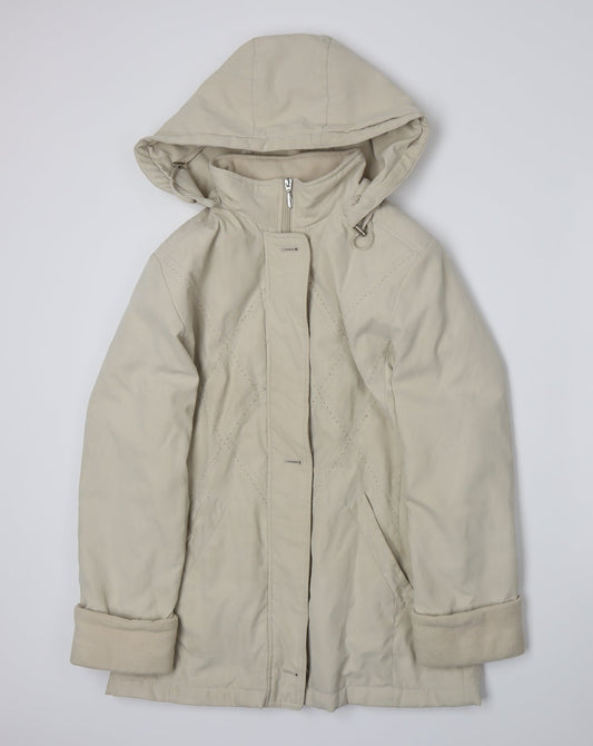 EWM Womens Beige Jacket Cape Size 12