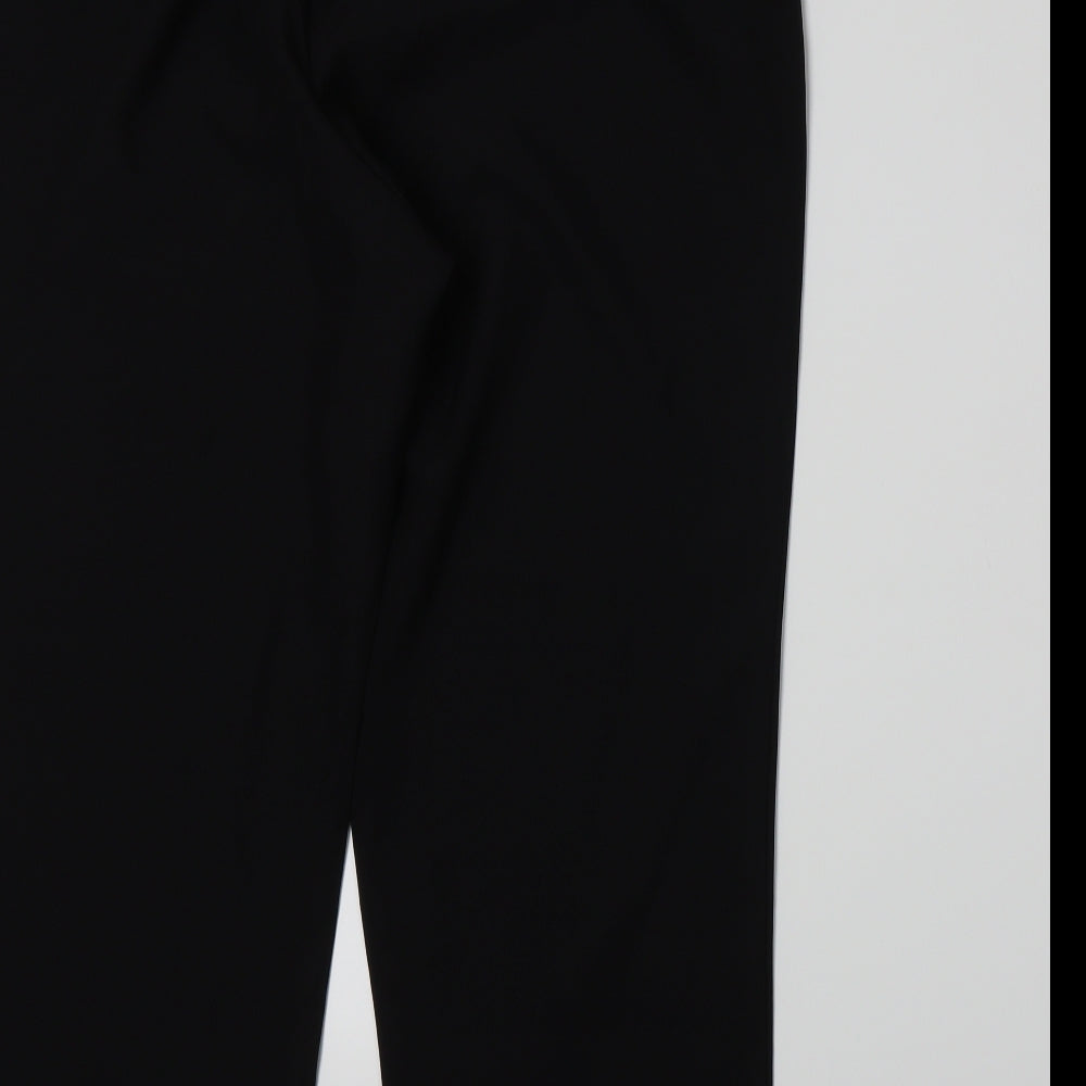 Womens UK Size 16 Cotton Traders Regular Fit Black Trousers