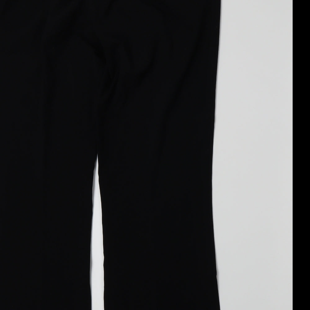 Marks and Spencer Womens Black Trousers Size 14 L28 in