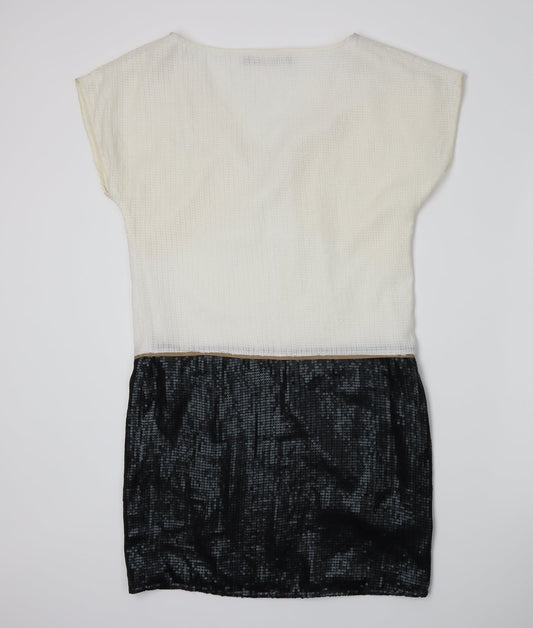 NEXT Womens White Colourblock A-Line Size 12